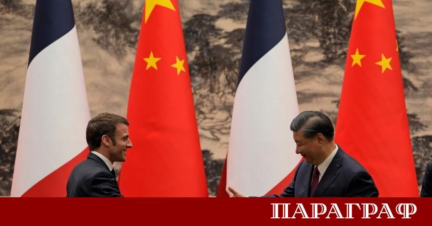 Френският президент Еманюел Макрон проведе среща с китайския си колега