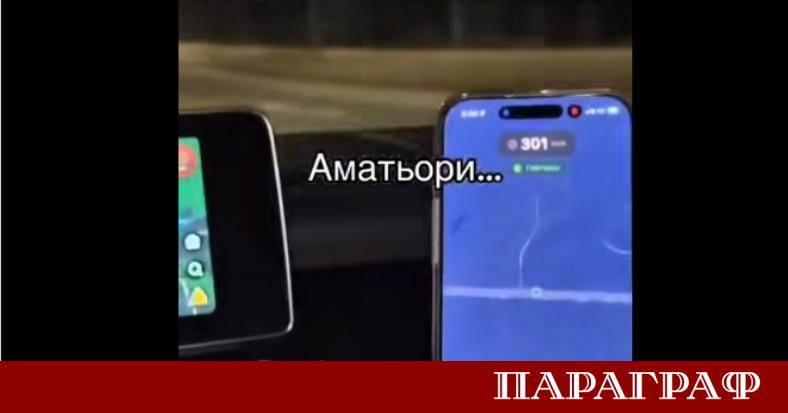 Шокиращо видео показва двама младежи да шофират с 300 км