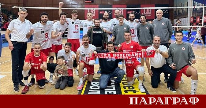 Волейболният отбор на ЦСКА победи гостуващия Нефтохимик с 3 1