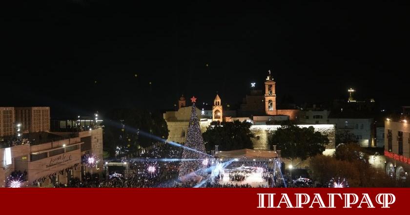 Витлеем родното място на Иисус Христос отново грейна в коледни