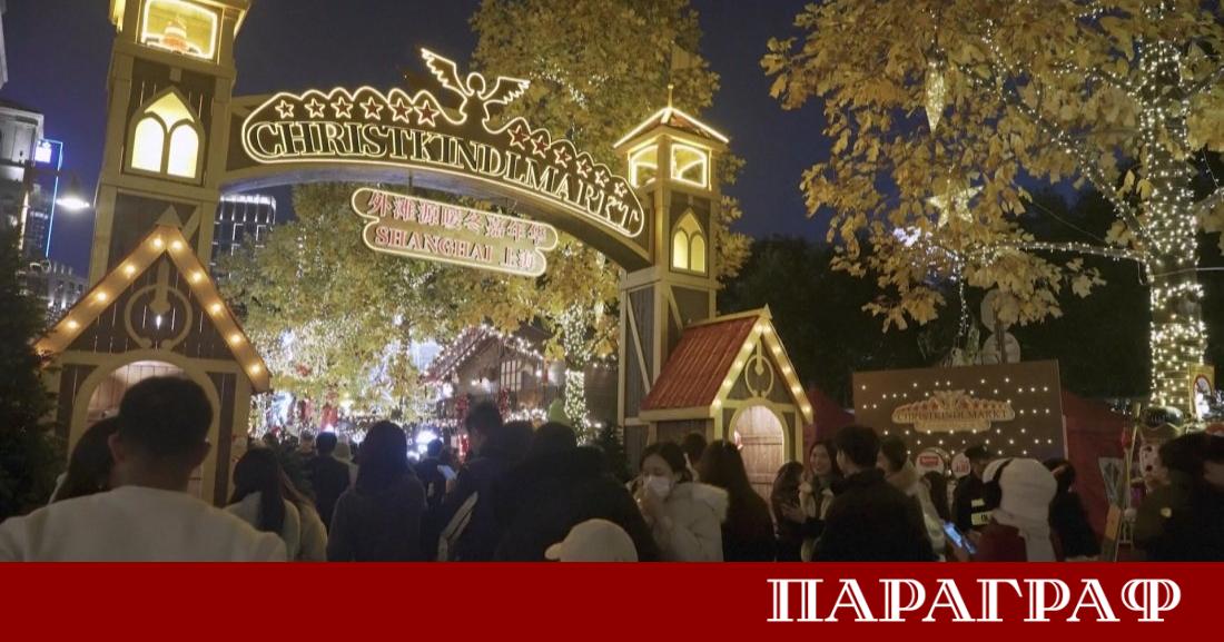 Коледното настроение вече обхвана Шанхай За поредна година градът е