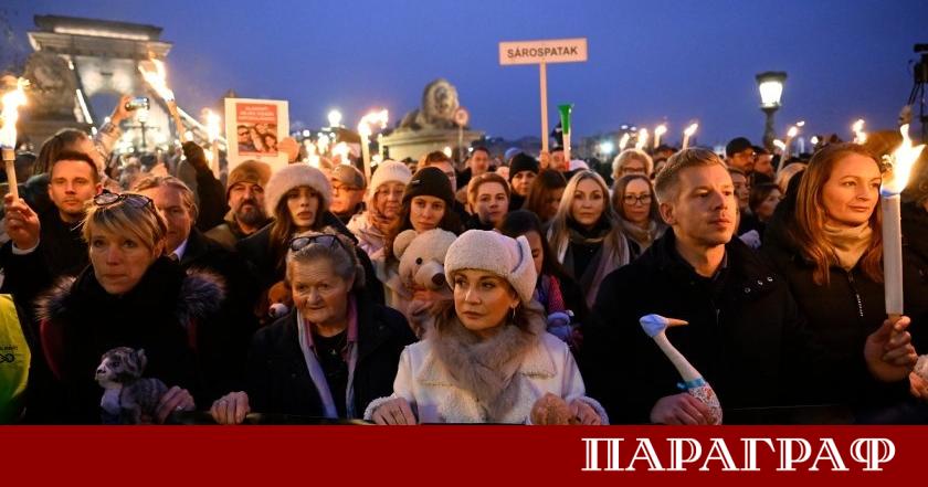 Хиляди унгарци излязоха на мащабен антиправителствен протест в Будапеща Те