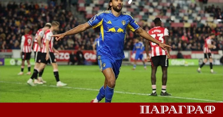 Лийдс записа равенство 1 1 като гост на Брентфорд в мач