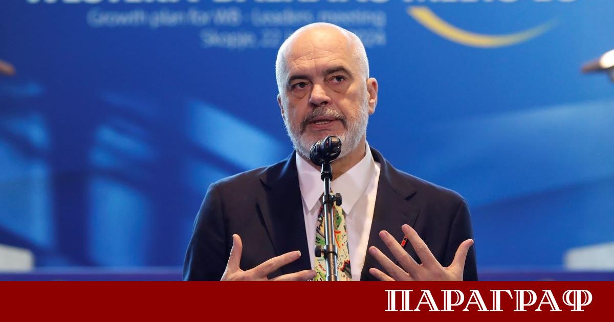 Албанският премиер Еди Рама призова Европейския съюз да ускори преговорния