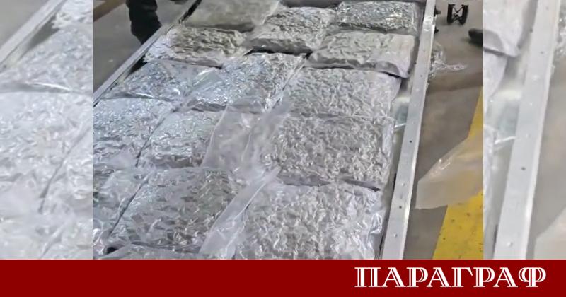 Русенските митничари пресякоха опит за трафик на 82 килограма марихуана