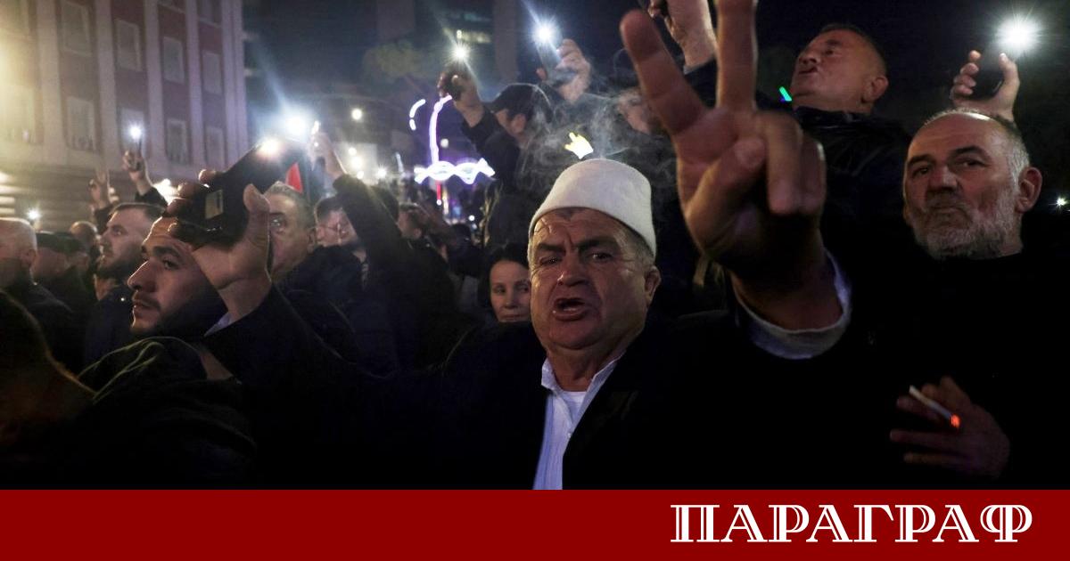 Поддръжници на опозиционната Демократическа партия на Албания протестираха в Тирана