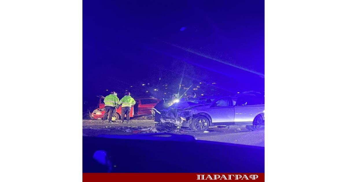 Петима души пострадаха при тежка челна катастрофа край софийското село