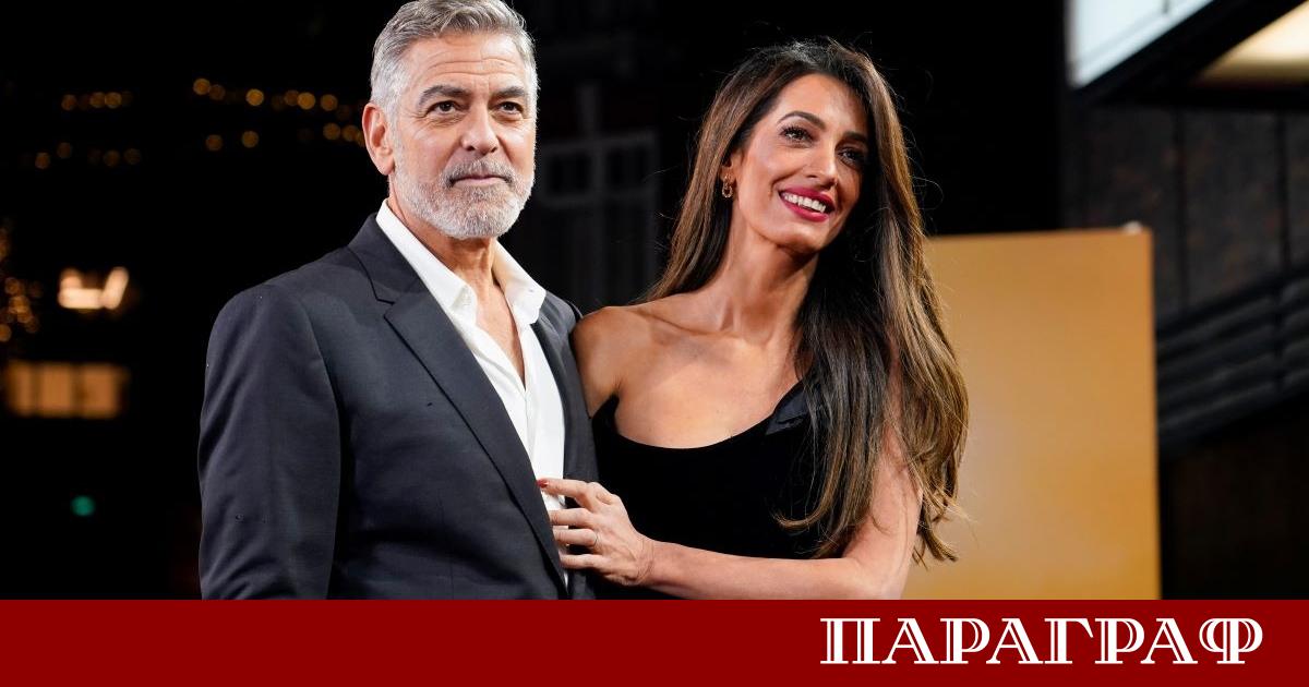 Холивудската звезда Джордж Клуни съпругата му Амал и децата им