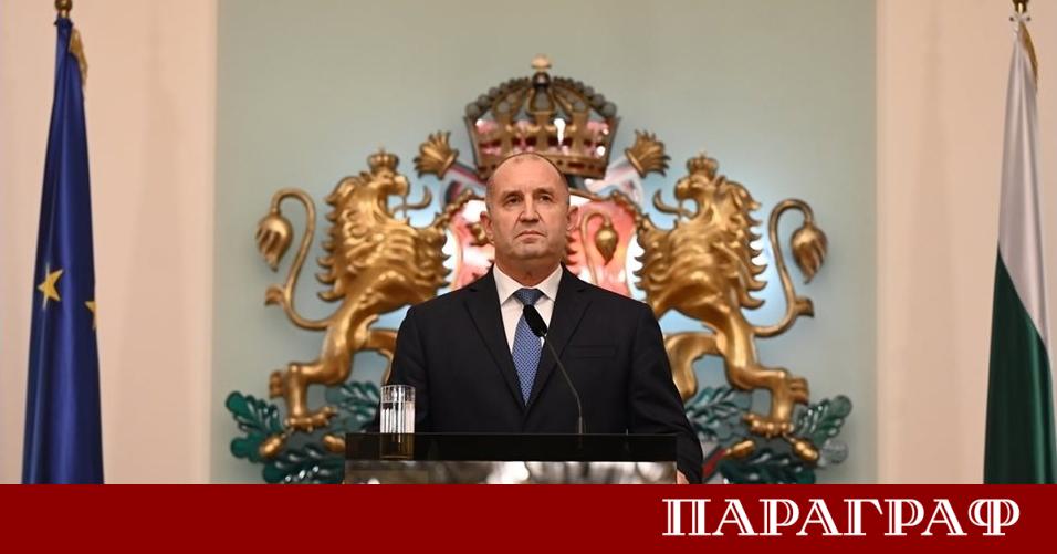 Президентът Румен Радев в новогодишното си обръщение преди 2026 година