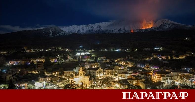 Вулканът Етна разположен в Сицилия отново се активизира На 1
