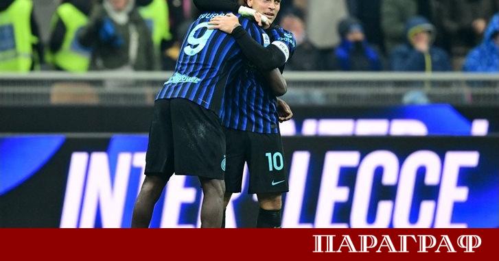 Интер се завърна на първото място в италианската Серия А