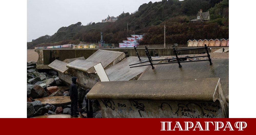 Мощната буря Горети връхлетя Северна Европа с ураганни ветрове и