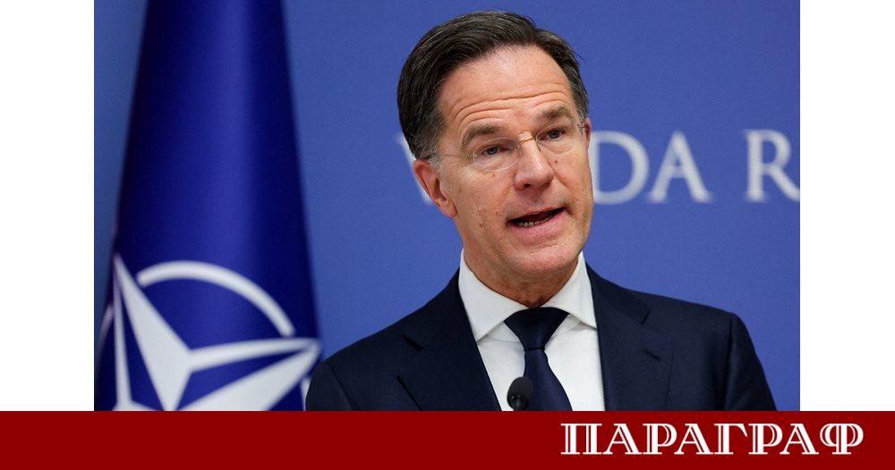 Генералният секретар на НАТО Марк Рюте заяви че президентът на