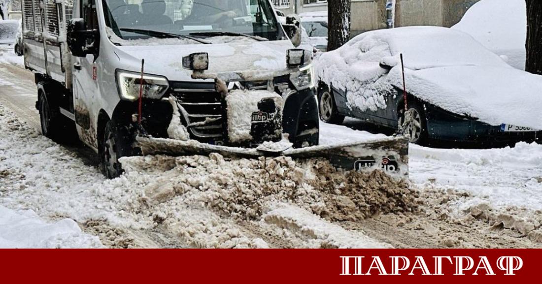 Обстановката в Русенска област постепенно се нормализира след обилния снеговалеж