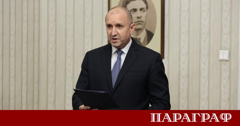 Президентът Румен Радев ще връчи третия и последен мандат за