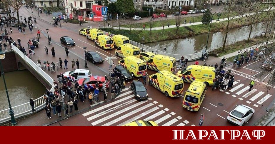 Мощна експлозия предизвика голям пожар днес в центъра на Утрехт