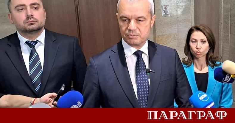 Лидерът на Възраждане Костадин Костадинов призова президента Румен Радев незабавно