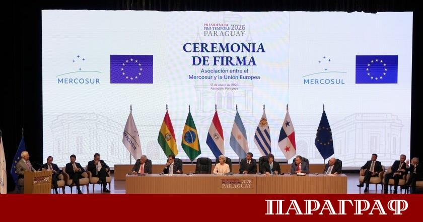 Европейският съюз и южноамериканският търговски блок Меркосур подписаха днес 17