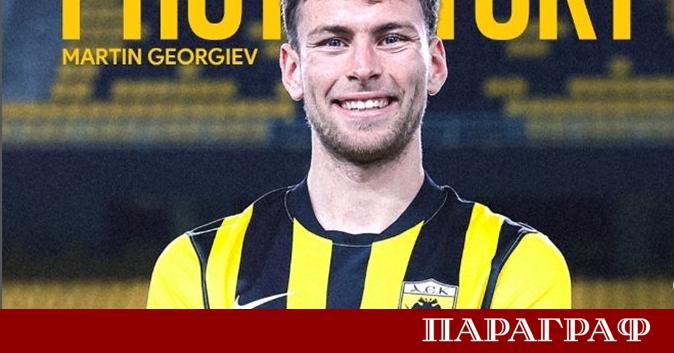 Българският национал Мартин Георгиев официално дебютира за АЕК Атина Защитникът