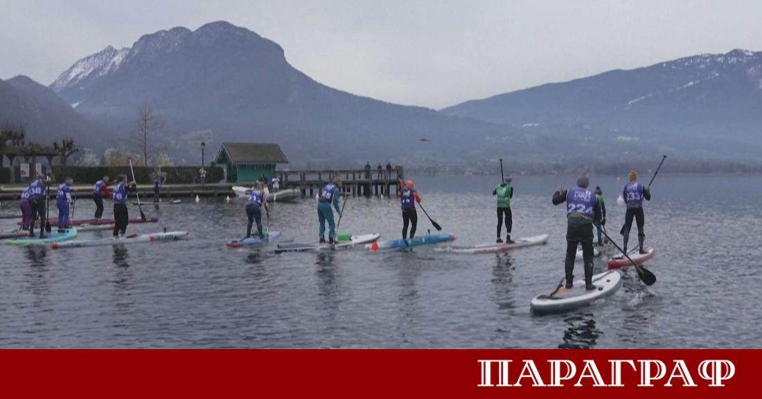 Десетки ентусиасти премериха сили на падълборд в езерото Анси Източна