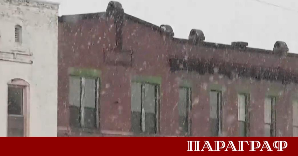 Мощна зимна буря донесе снеговалежи и мразовити ветрове в части