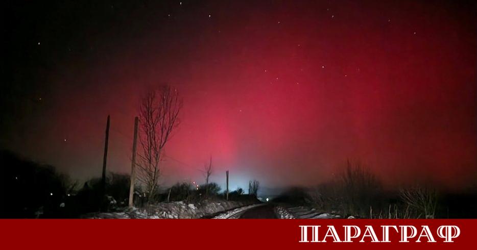 Интензивно Северно сияние озари небето над по голямата част от