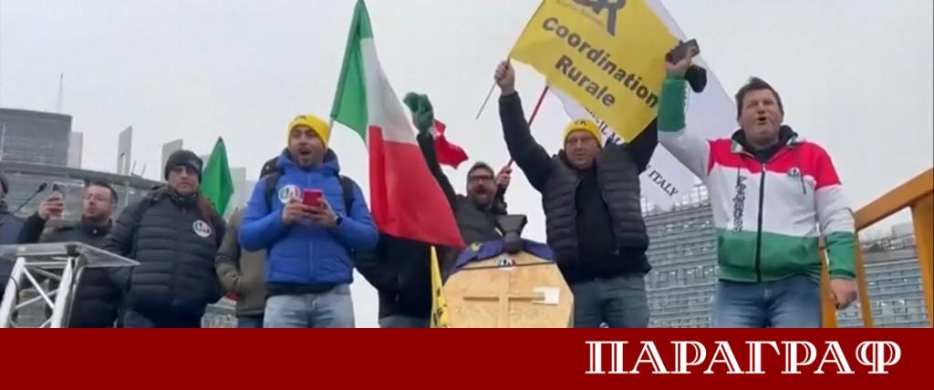 Хиляди фермери от цяла Европа включително български земеделски производители обсадиха