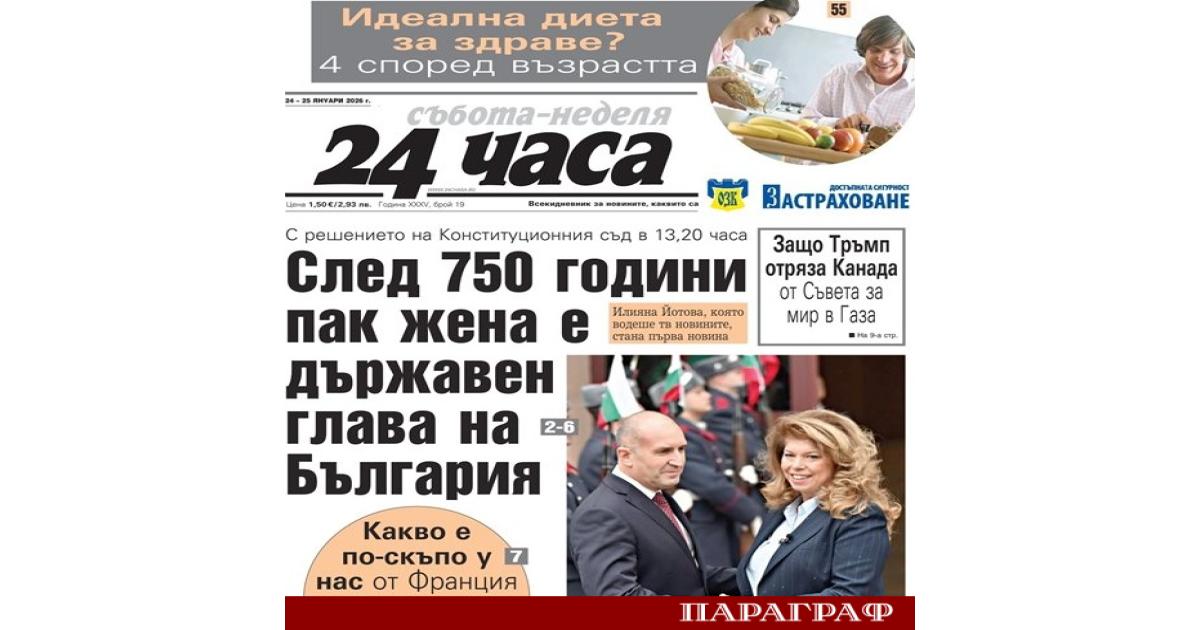 На 23 януари 2026 г Илияна Йотова официално пое поста