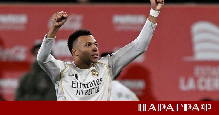 Килиан Мбапе изведе Реал Мадрид до временната лидерска позиция в