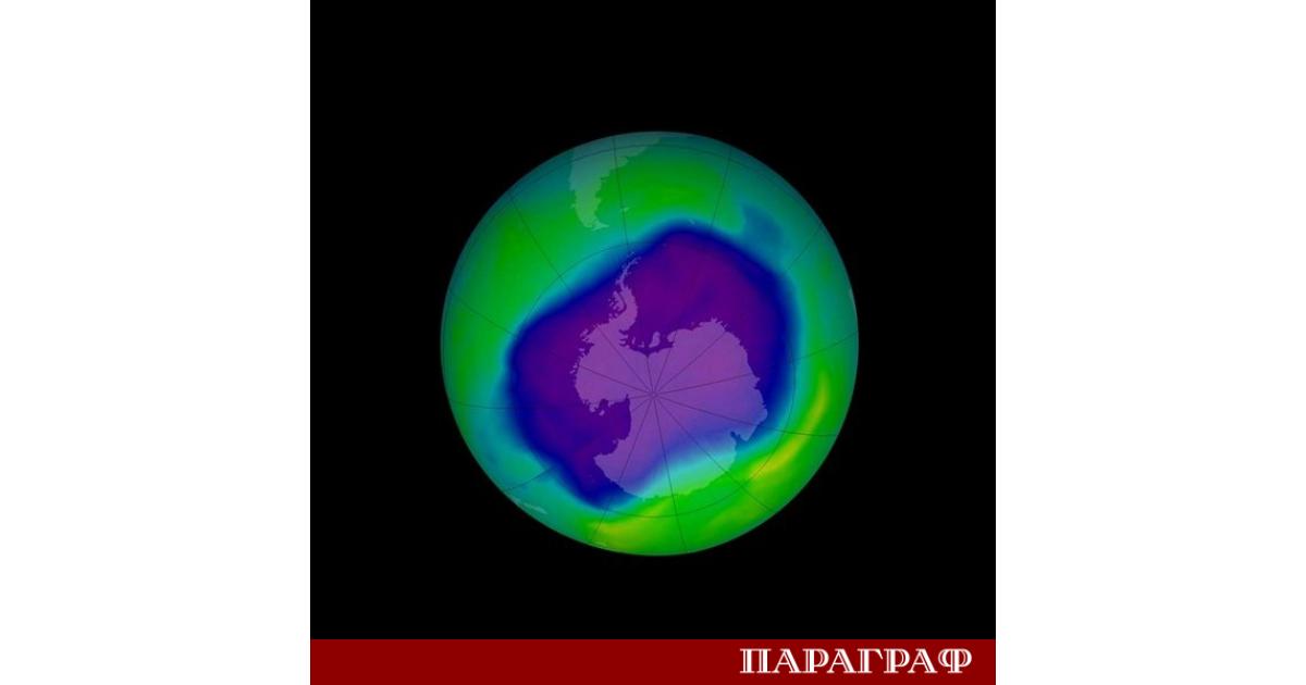 Озоновата дупка над Антарктида дългогодишен символ на екологичната криза показва