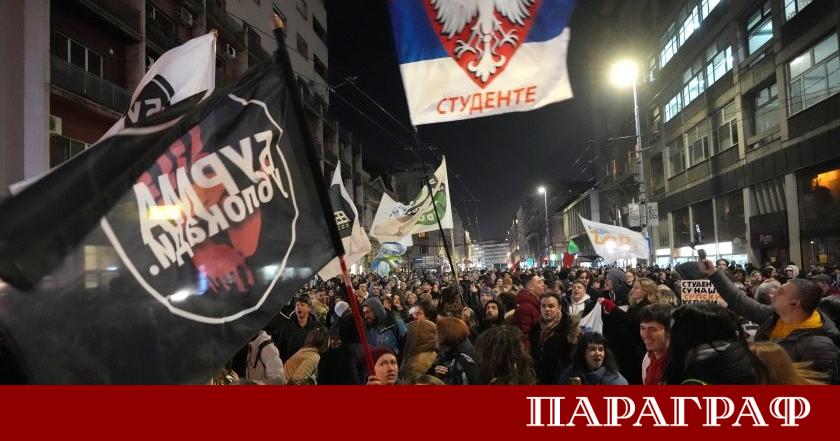 Сръбската столица Белград отново стана арена на мащабни антиправителствени демонстрации
