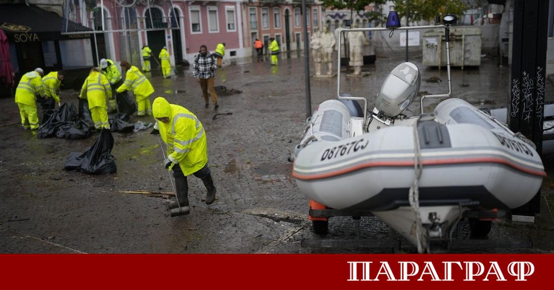 Опустошителната буря Кристин която връхлетя Португалия през изминалата нощ отне