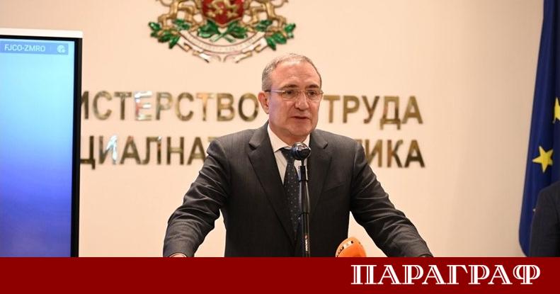 Министърът на труда и социалната политика в оставка Борислав Гуцанов