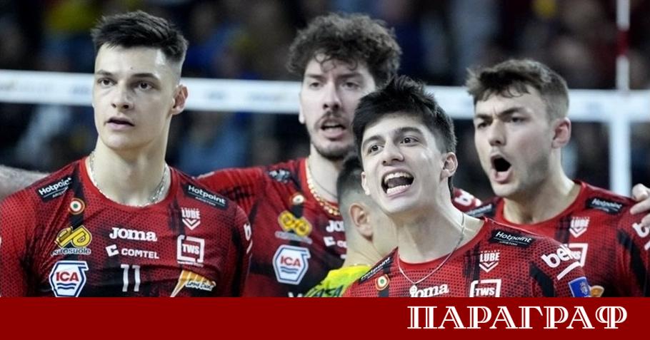 Българската волейболна звезда Алекс Николов изведе своя тим Кучине Лубе