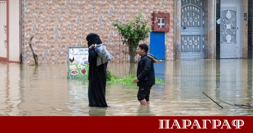 Мощната буря Марта достигна територията на Мароко и предизвика мащабна