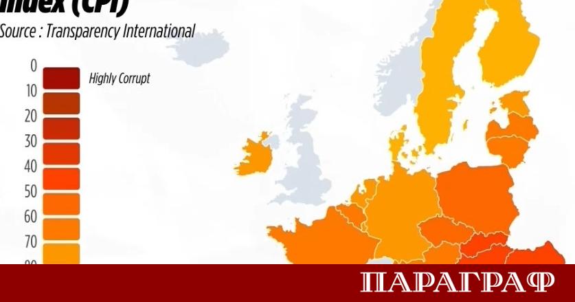 Европейският съюз запазва позицията си на най слабо корумпиран регион