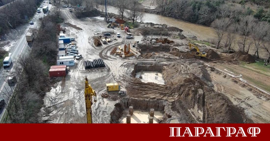 Строителството на обходния път на Кресна напредва със значителни темпове