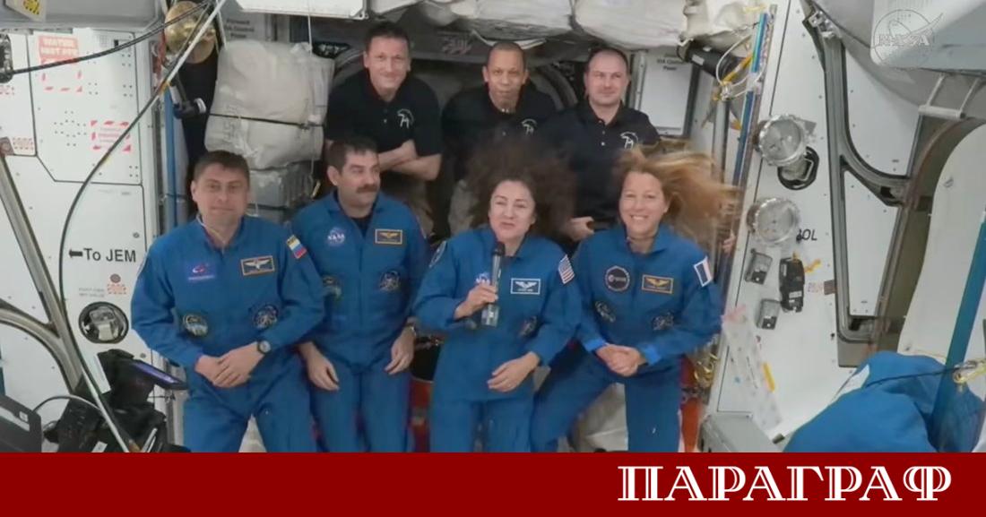 Международната космическа станция МКС посрещна новите си обитатели от мисията