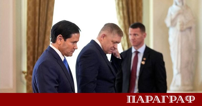 Държавният секретар на САЩ Марко Рубио посети Словакия в рамките