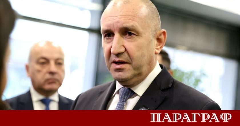 Президентът на Р България 2017 2026 Румен Радев изрази сериозна загриженост