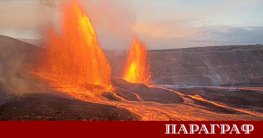 Вулканът Килауеа на Хаваите отново демонстрира своята мощ с поредното