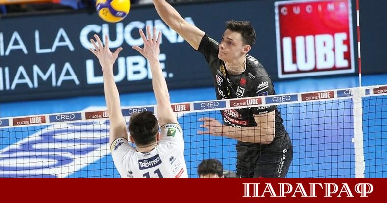 Българският волейболен ас Алекс Николов изведе своя тим Лубе до