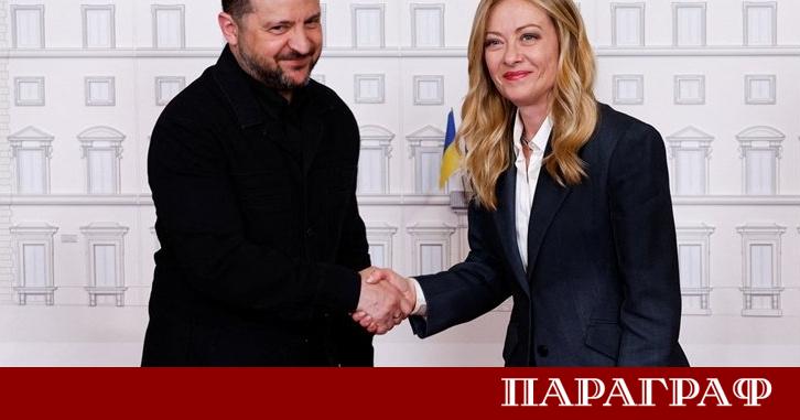 Украинският президент Володимир Зеленски пристигна днес в италианската столица Рим