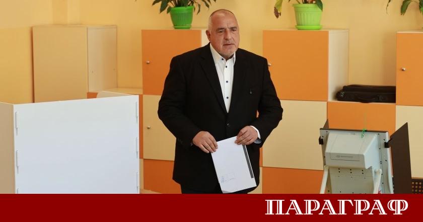 Лидерът на политическа партия ГЕРБ Бойко Борисов упражни правото си