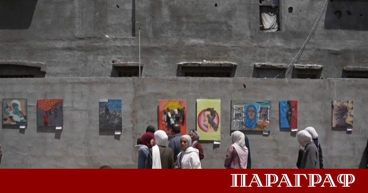 Млади палестински художници превърнаха стените на Буреиж в централната част
