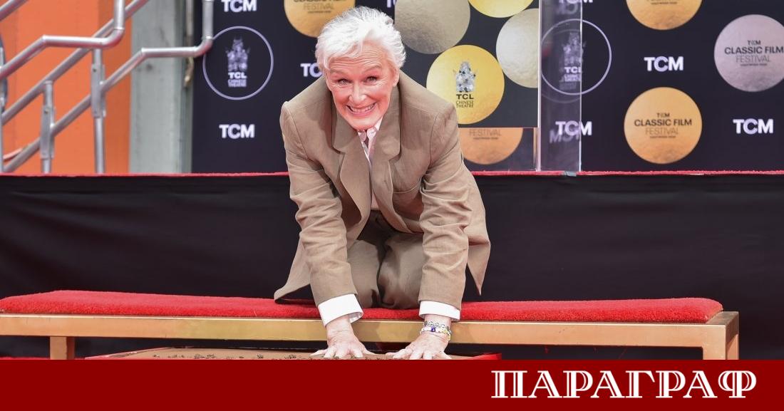 Легендарната американска актриса Глен Клоуз запечата своето присъствие в историята