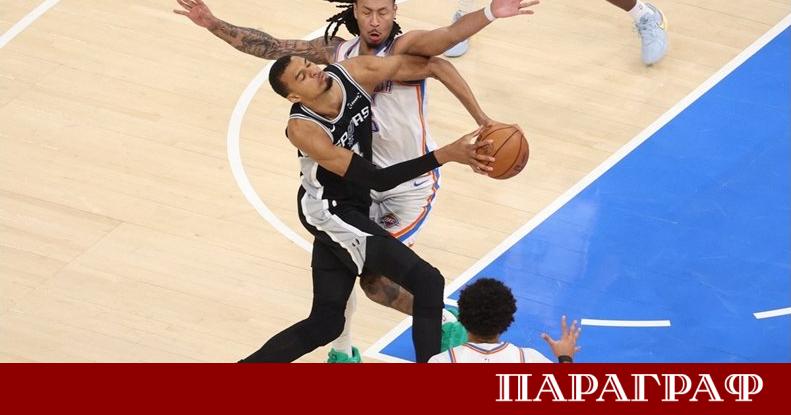 Виктор Уембаняма отново демонстрира своята доминация на баскетболния терен Той