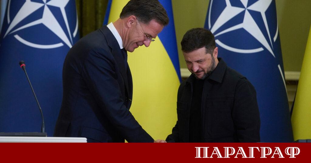 Генералният секретар на НАТО Марк Рюте пристигна в Киев на
