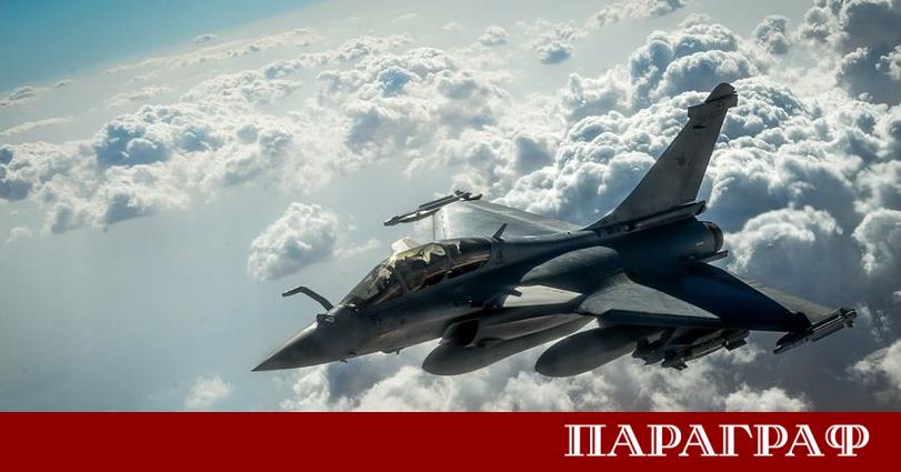 Френски изтребител Рафал изпълняващ мисия на НАТО успешно свали дрон