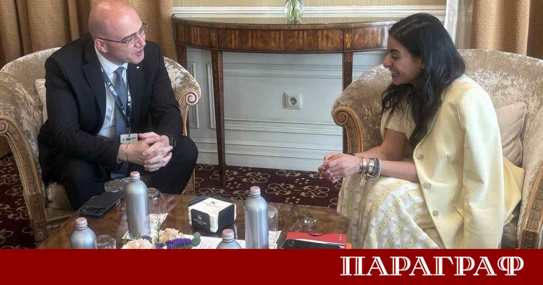 Министърът на туризма Илин Димитров проведе официална работна среща с